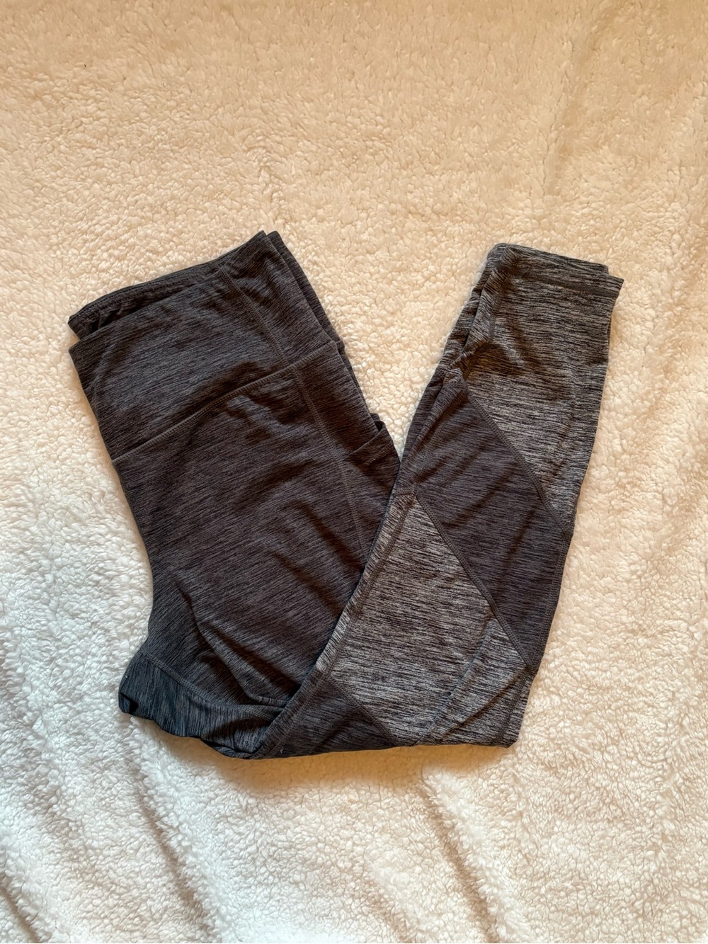 Torrid Active Leggings Size 1 Gray Heather High Rise Pockets
